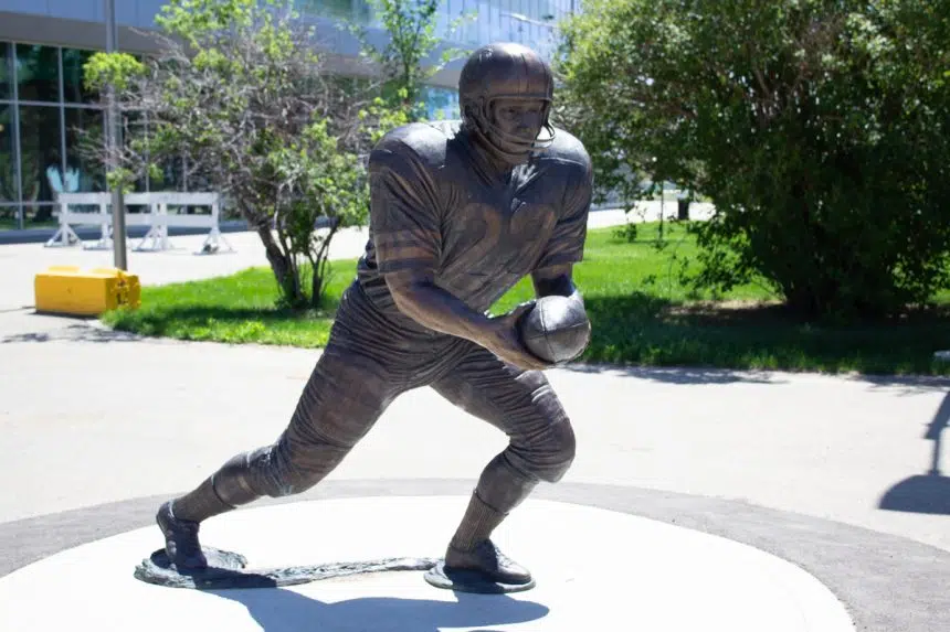 Ron Lancaster statue vandalized outside Mosaic Stadium
