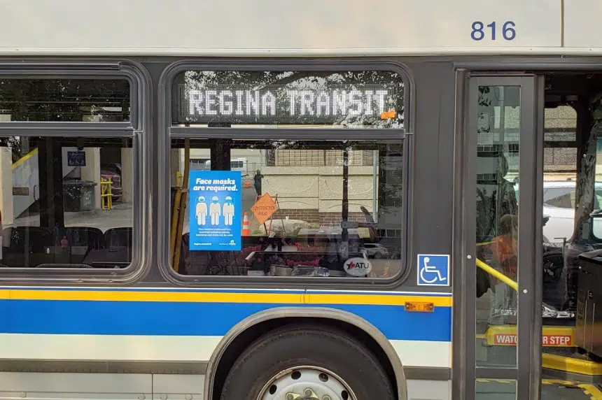City of Regina says masks will be mandatory on buses, but won't enforce it