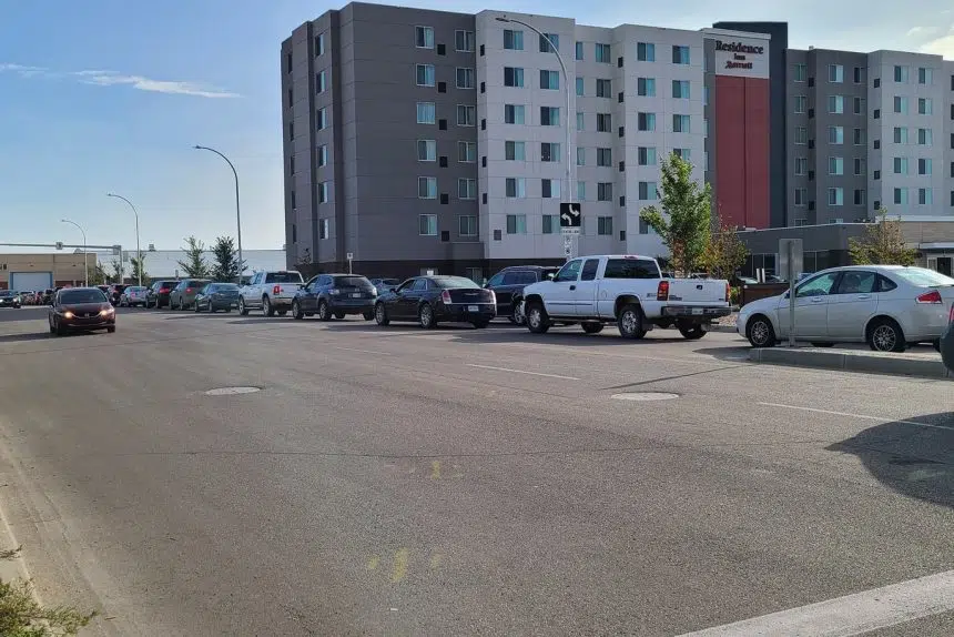 SHA moving entry point for Regina drive-through testing site