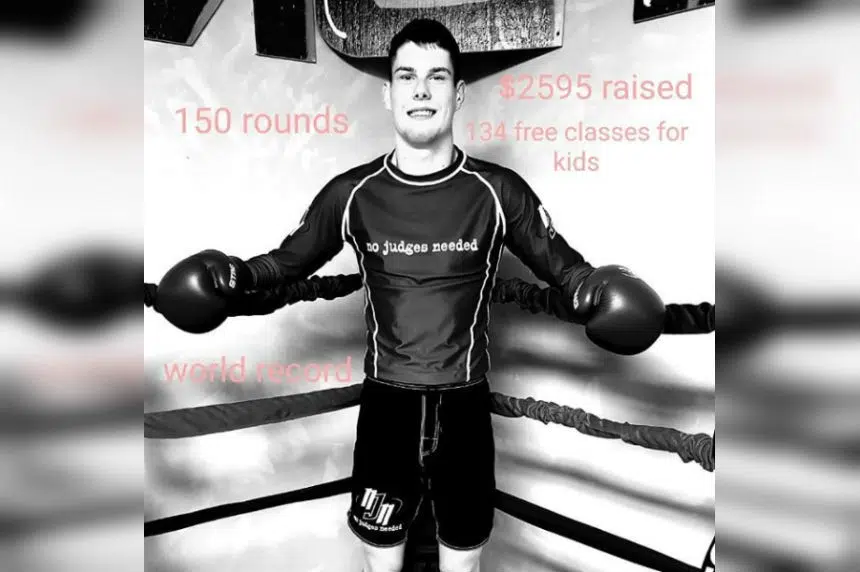Esterhazy boxer breaks world record, helps battle bullying