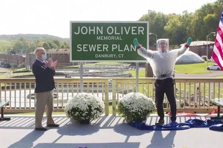 John Oliver now has a sewage plant named after him