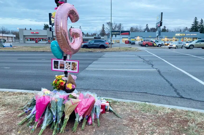 Memorial erected at Albert Street intersection where woman died in collision