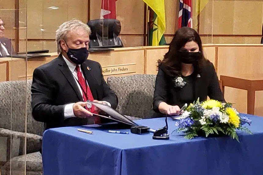 Masters, Regina city council sworn in