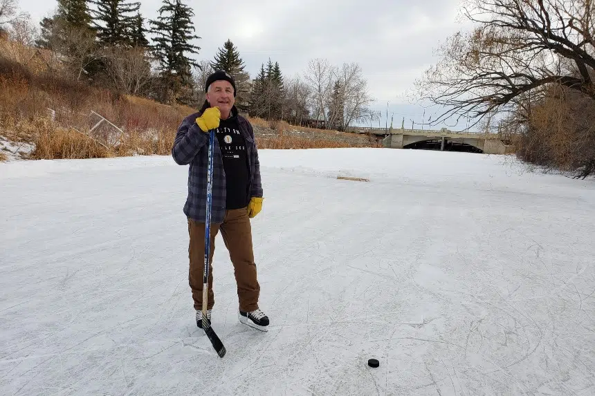 Regina neighbourhood transforms Wascana Creek into ice rink