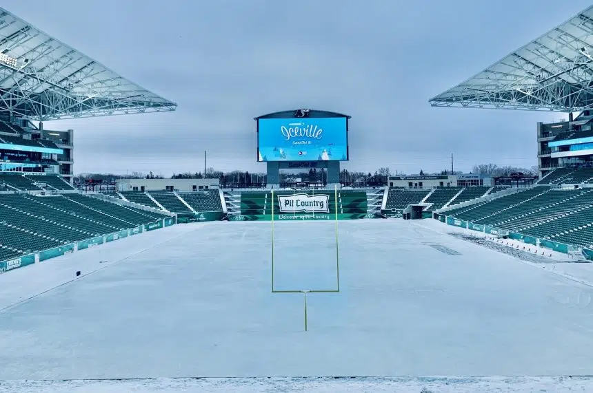 Giant ice rink coming to Mosaic Stadium