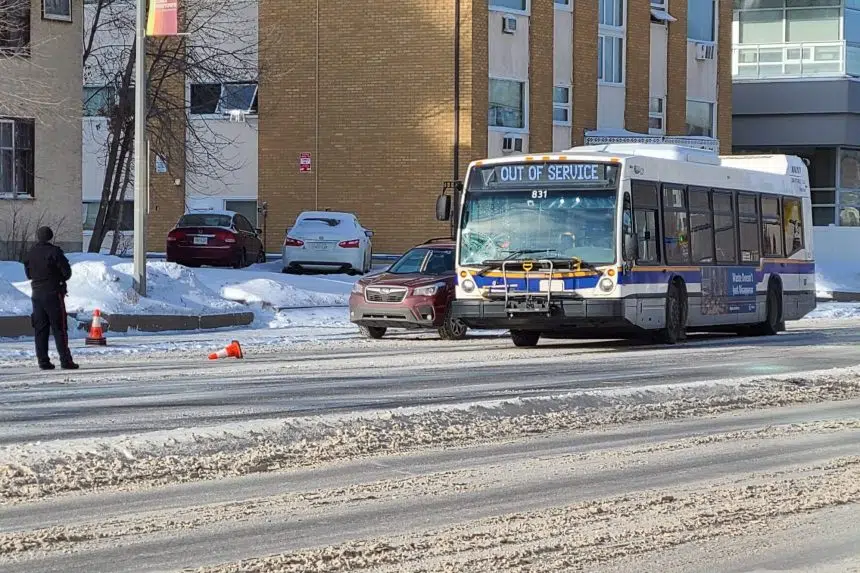 Pedestrian dead after collision with bus on Broad Street