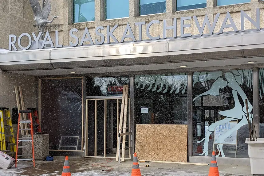 Man charged after vehicle crashes in Royal Saskatchewan Museum