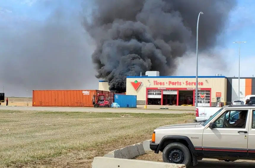 Fire extinguished at Weyburn Canadian Tire