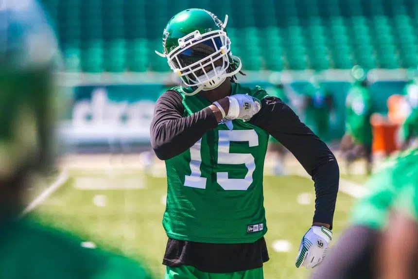 Riders say Edem resting at home after scary hit against Calgary