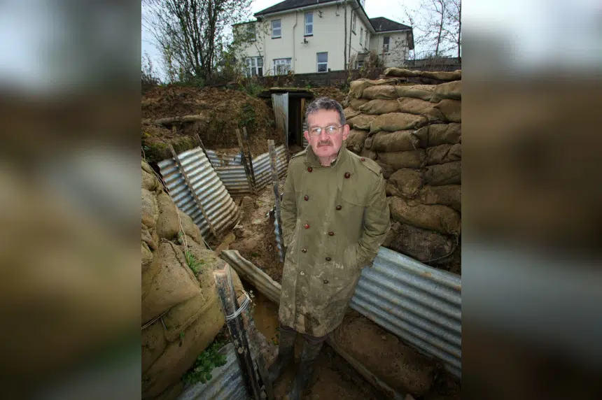 Military historian builds replica trench from First World War