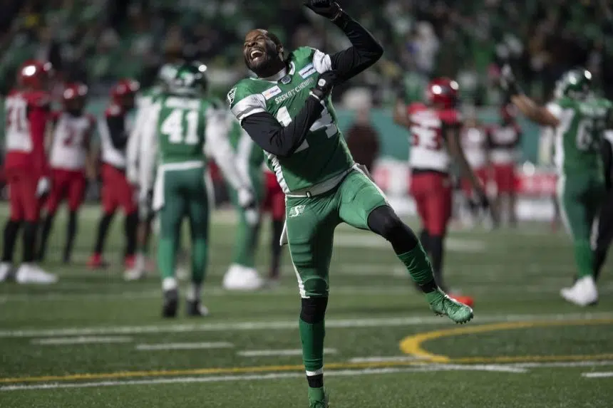 Riders punch ticket to Winnipeg, beat Stamps 33-30 in CFL West semifinal