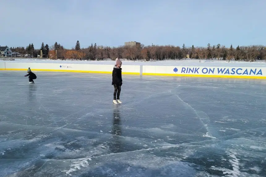 New rink opens on Wascana Lake
