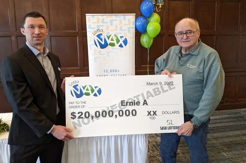 Yorkton man takes home $20 million in Lotto Max win