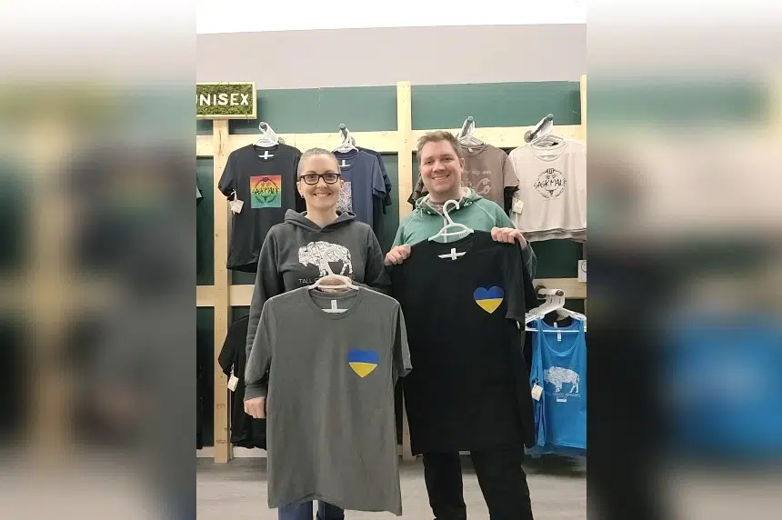 Regina porch pirates steal T-shirts meant for Ukraine humanitarian fundraising effort