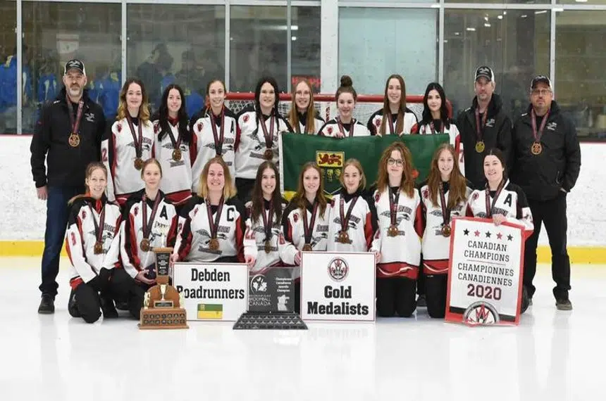 Debden Roadrunners become first Sask. women's team to win U20 national broomball championship