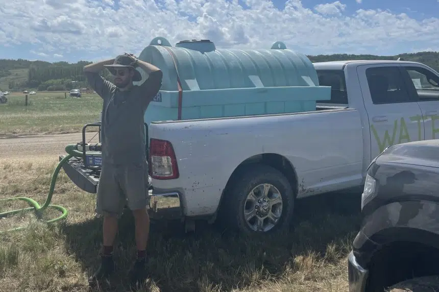 Water truck saves some Craven campers from the heat