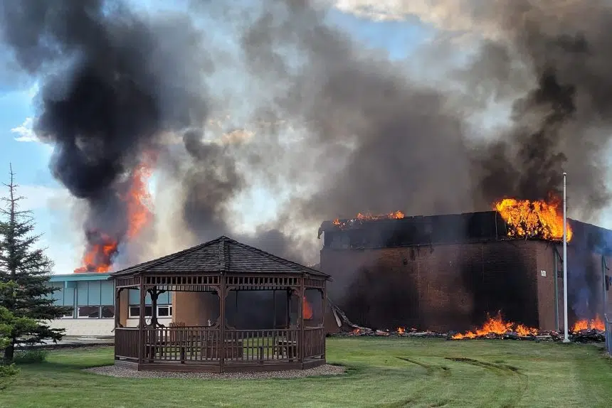 Stewart Valley School destroyed in fire after lightning strike