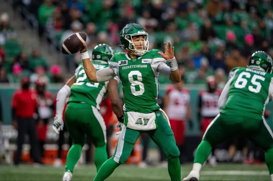 Riders eliminated from CFL playoff race with 32-21 loss to Stamps