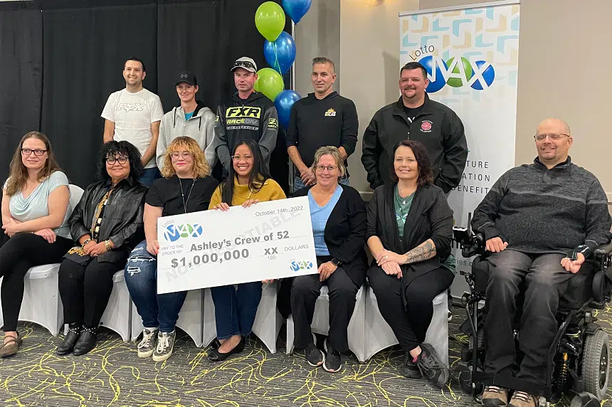 Group of 52 people claims million-dollar Lotto Max prize