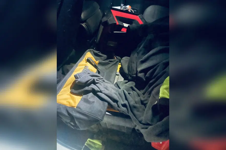 Traffic stop finds child not wearing seatbelt and perched on toolbox