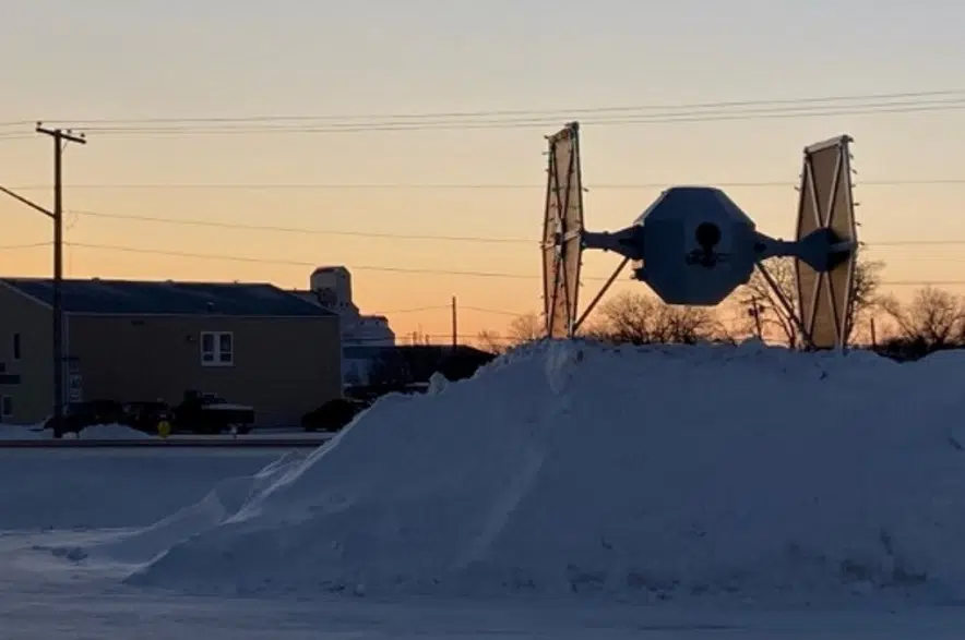 Watrous enters Star Wars realm with TIE fighter replica