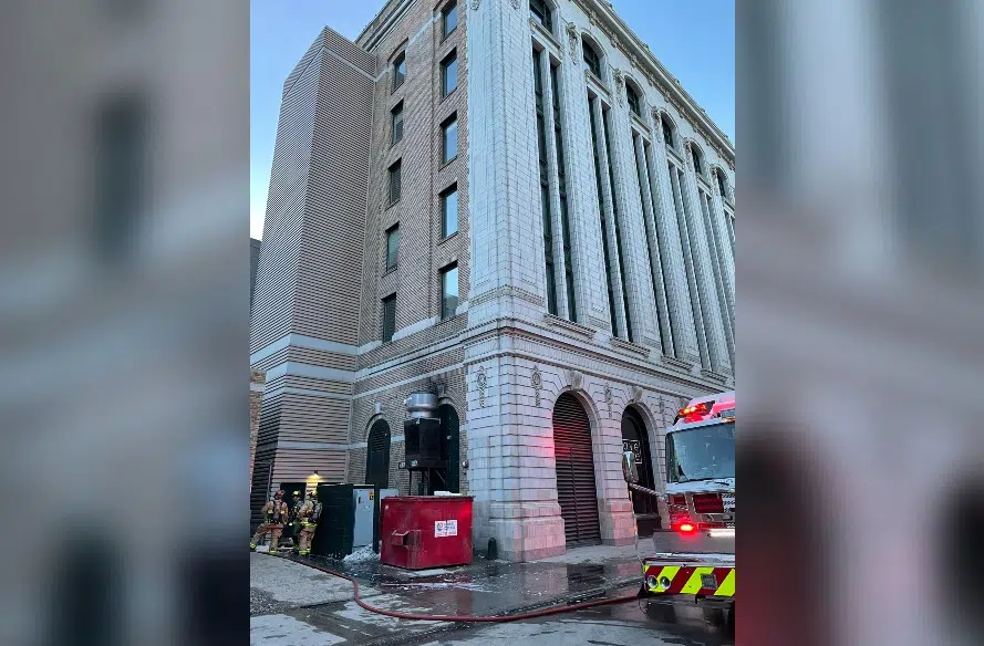 Downtown Regina high-rise catches fire; no injuries