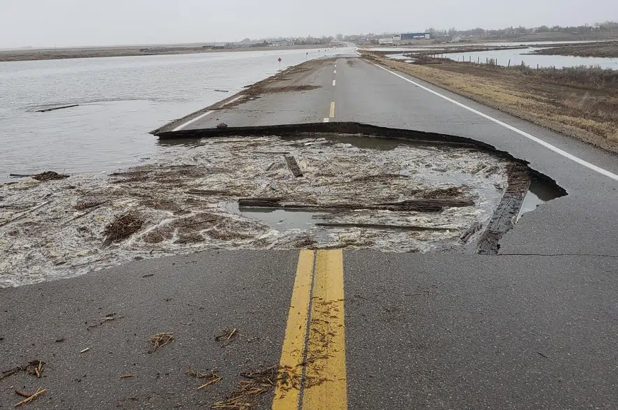 High water affecting highways in southwestern Saskatchewan