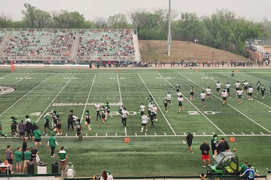 Riders' Green and White game cut short due to smoke