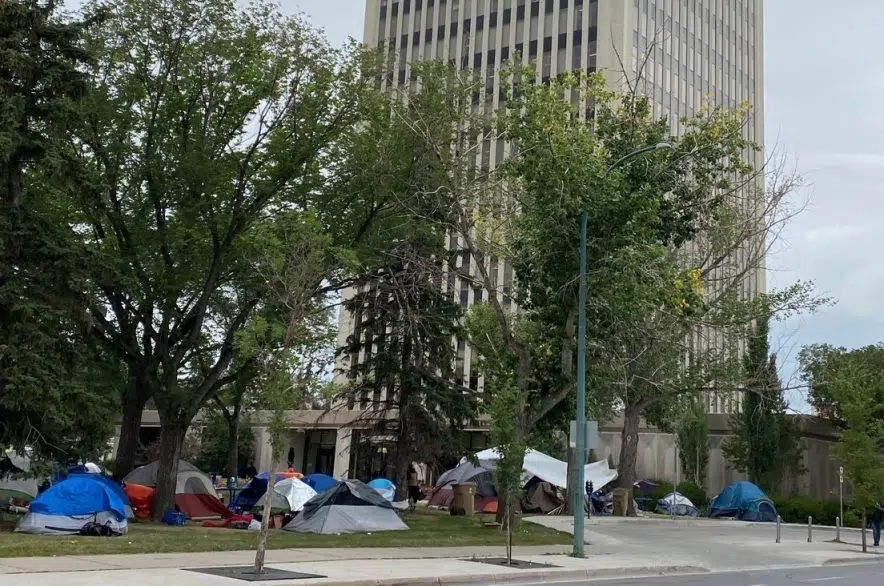 City of Regina provides update on encampment at City Hall