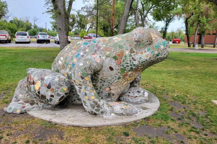 'I'm really happy:' College Avenue Campus frog gets restored
