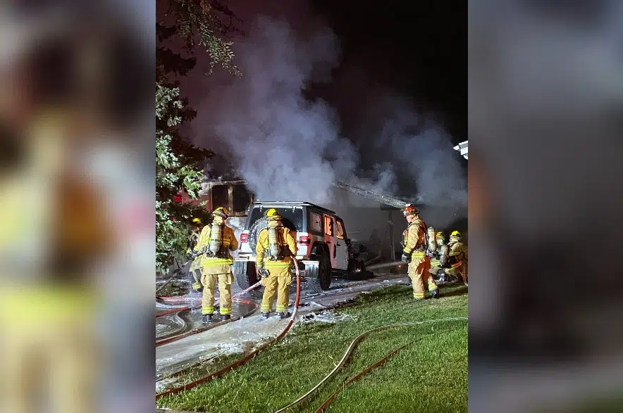 Early-morning vehicle fire spreads to house Tuesday
