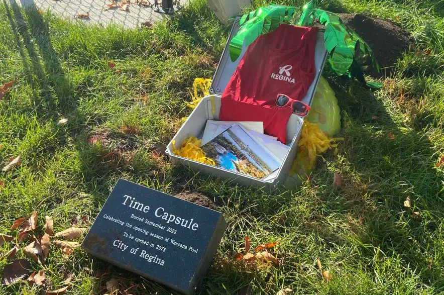 Time capsule buried at Wascana Pool to mark first year