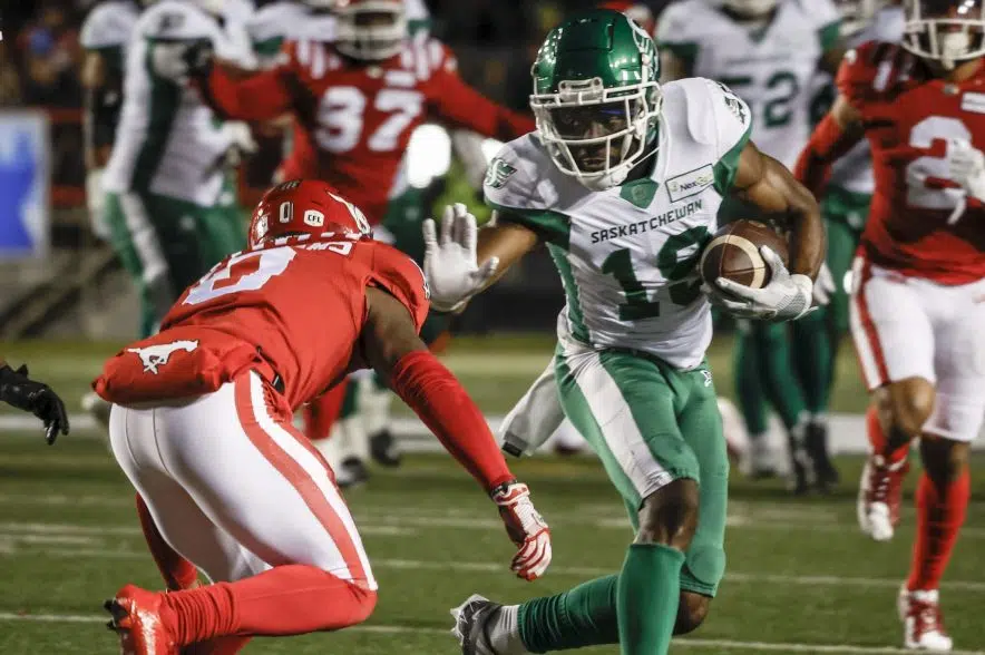 Riders drop sixth straight game after blowing lead to Calgary