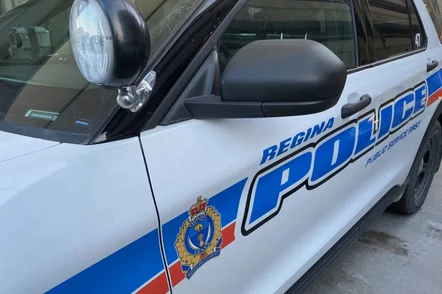 Regina police cruiser hits house after collision on Broad Street