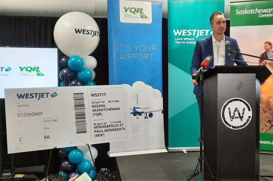 WestJet to offer Regina-Minneapolis flight starting in April
