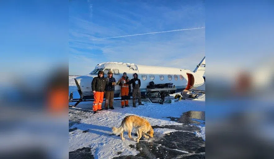In plane sight: Saskatchewan fishers show off unique ice fishing shack