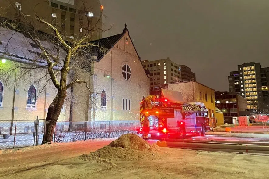Arson blamed for fire at Blessed Sacrament Parish in downtown Regina
