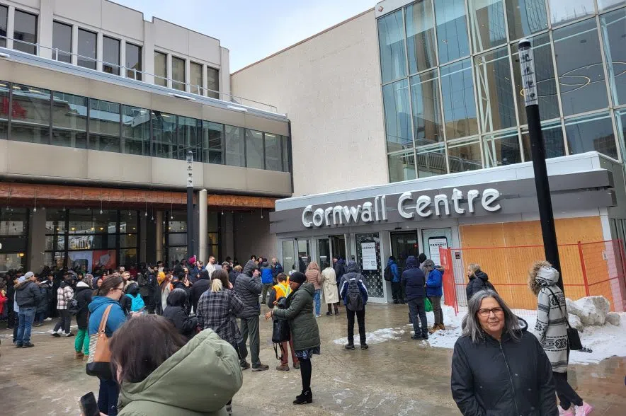 Cornwall Centre briefly evacuated after fire in elevator