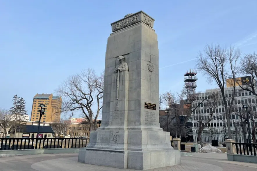 Regina's Victoria Park cenotaph vandalized for second time in two days