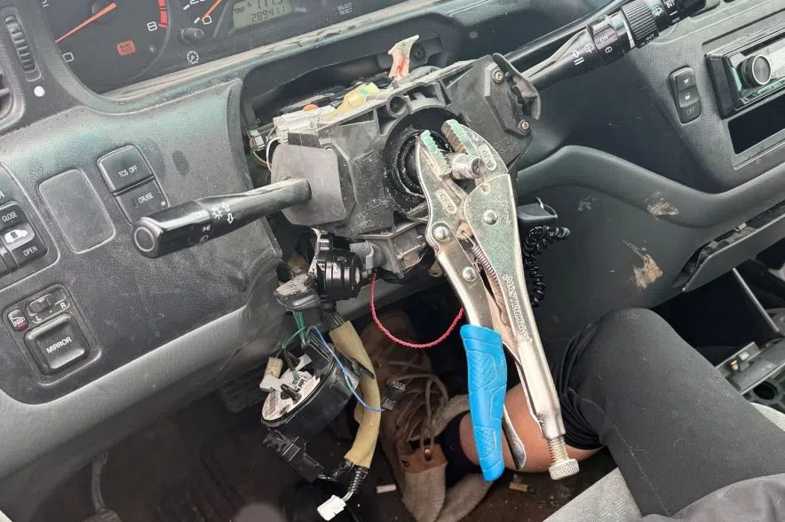 The 'vise' squad: RCMP pulls over man using vise grips for steering wheel