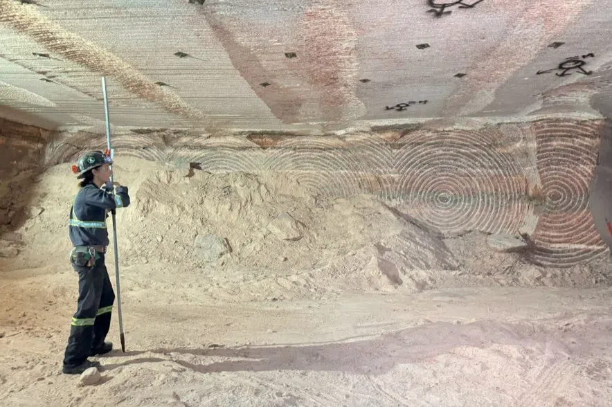 Potash at Allen mine.