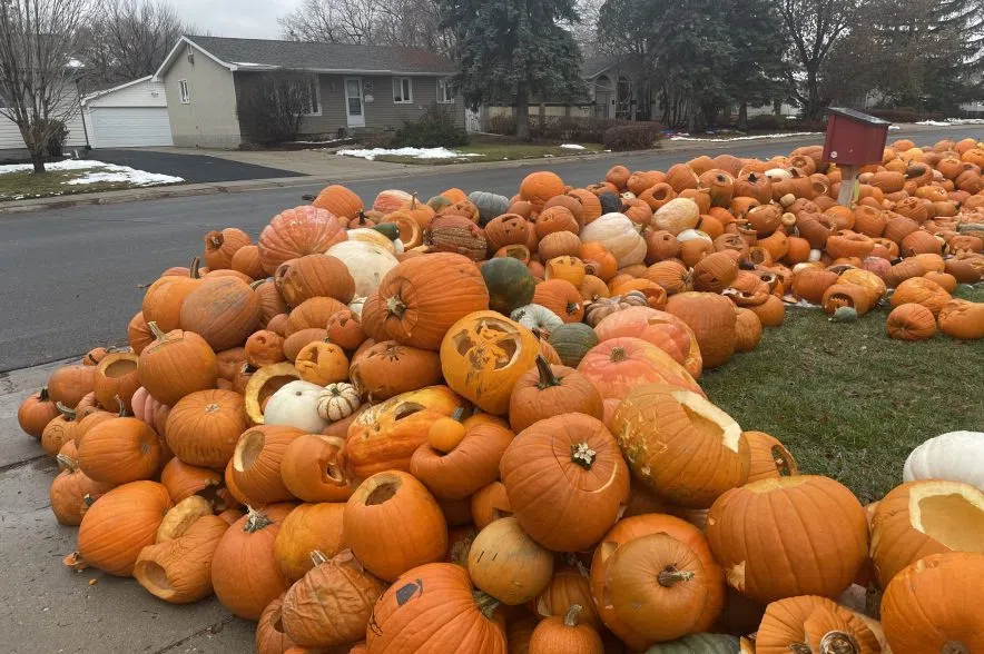 Pumpkin pile