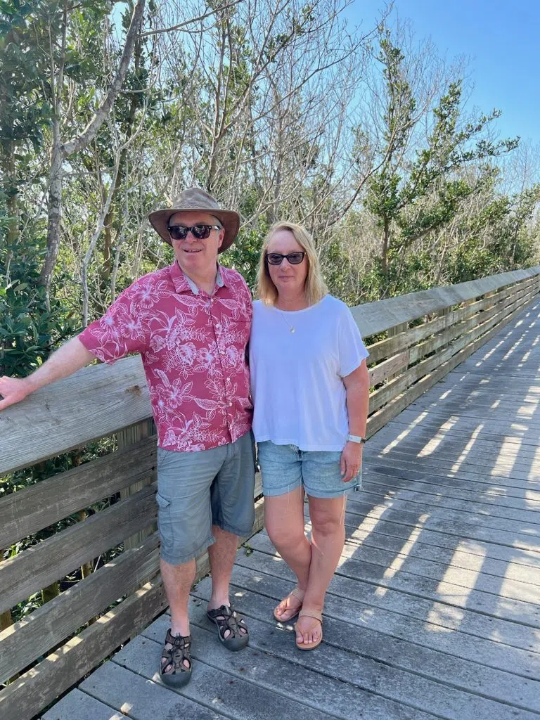 Rick and his wife Terry Lynn Zahara visiting South Padre Island, Texas. (Rick Zahara)