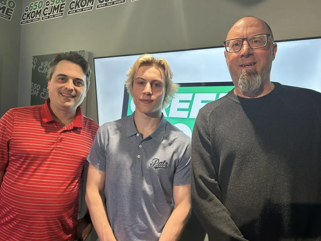 Regina Pats forward Maddox Schultz joined The Green Zone the day after being selected first overall in the WHL Prospects Draft. (Britton Gray/980 CJME)