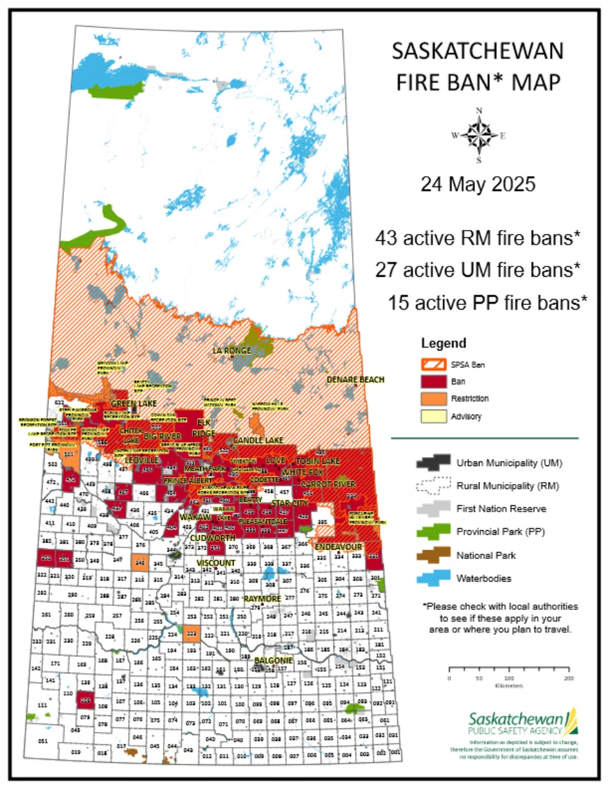 Fire ban map May 24.