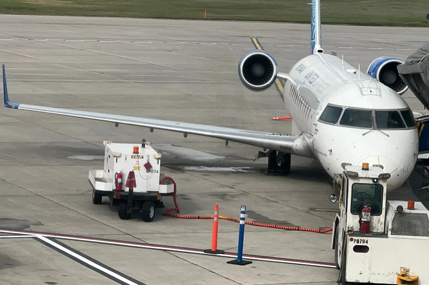 United Airlines plane.