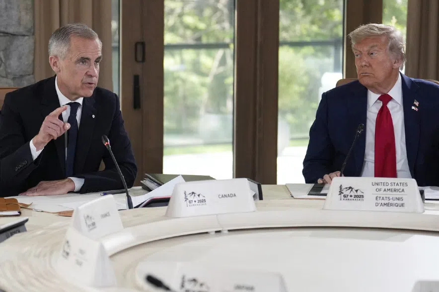 Mark Carney and Donald Trump.