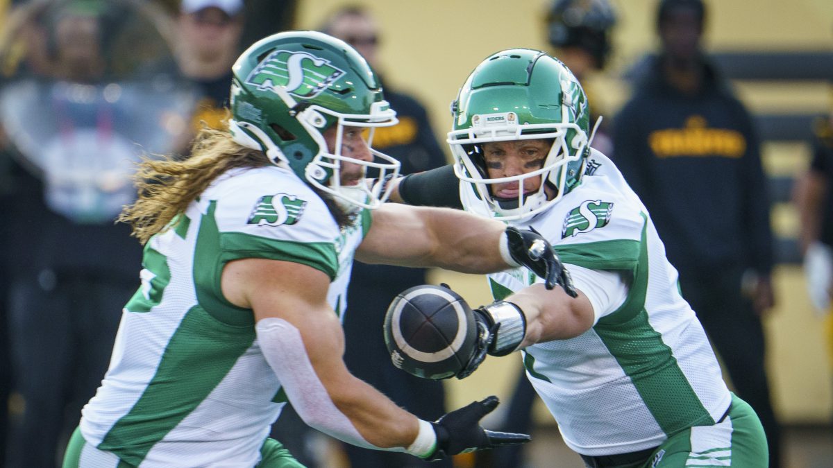 ‘Not being who we are’: Riders hold on for a CFL victory in Hamilton ...