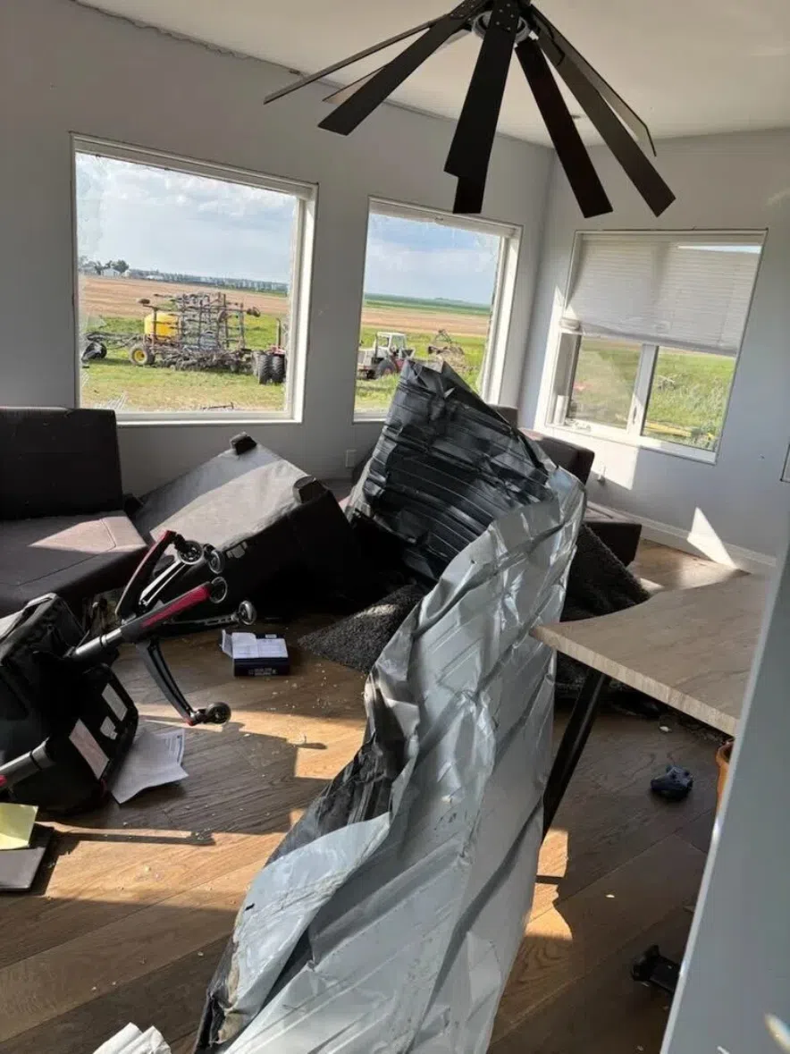Kronau tornado damage.