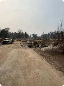 Linda Lowe said her home now sits in a hole in the basement, but people have warned her that the photos don’t capture how bad it really is (Linda Lowe/submitted).